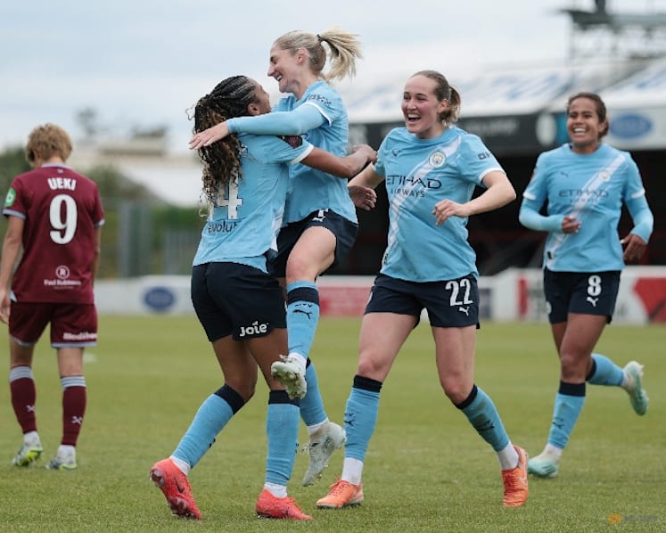 Champions Man City sign off with WSL win over West Ham