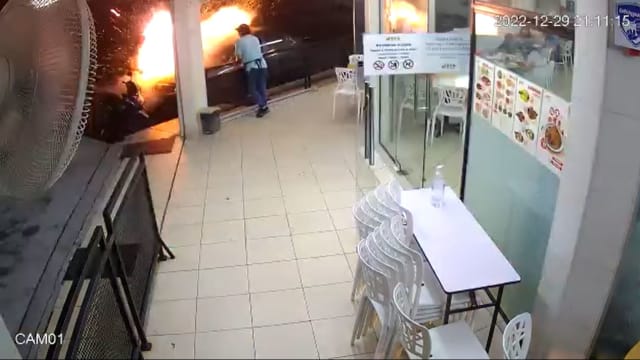 马国炸弹包裹命案 闭路电视画面曝光