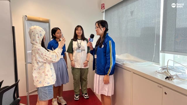 《8视界》学生记者参加工作坊 学习制作体育新闻