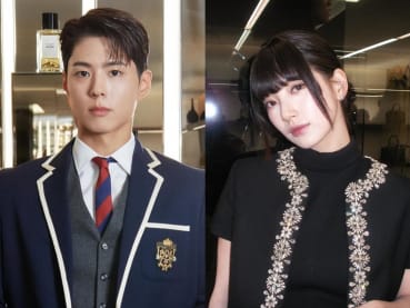 South Korean actors Park Bo-gum and Bae Suzy in Singapore on Mar 27 for Celine event