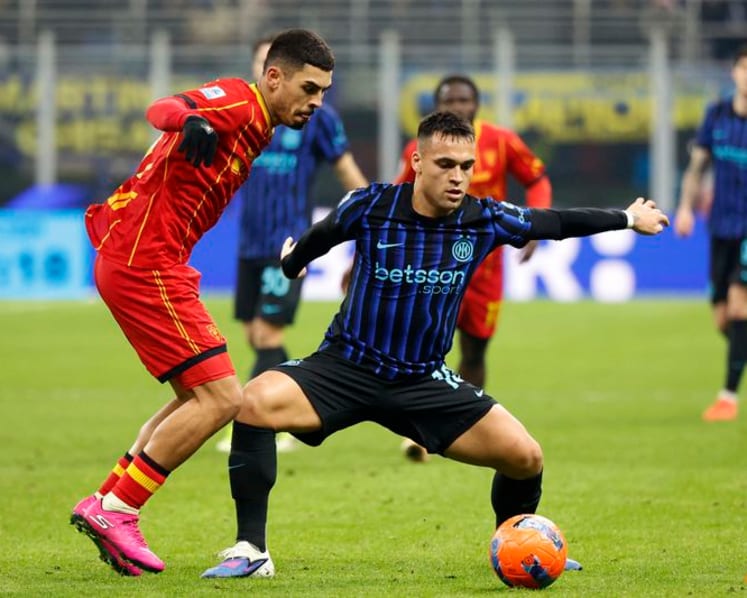 Inter open gap at the top with laboured win over Lecce