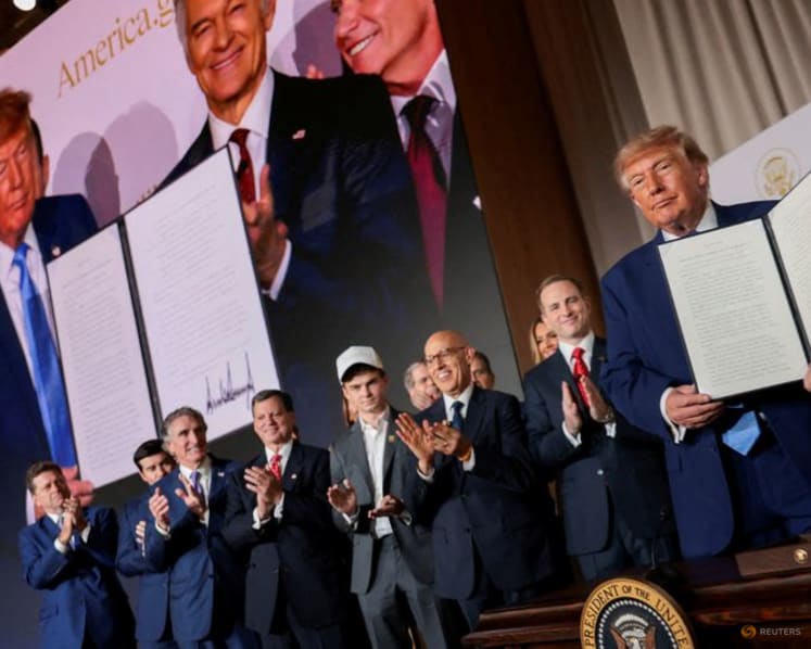 Trump releases AI accord with tech executives