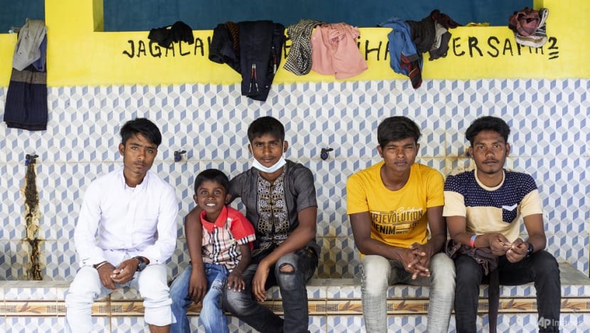 More than 100 Rohingya land on beach in Indonesia's Aceh