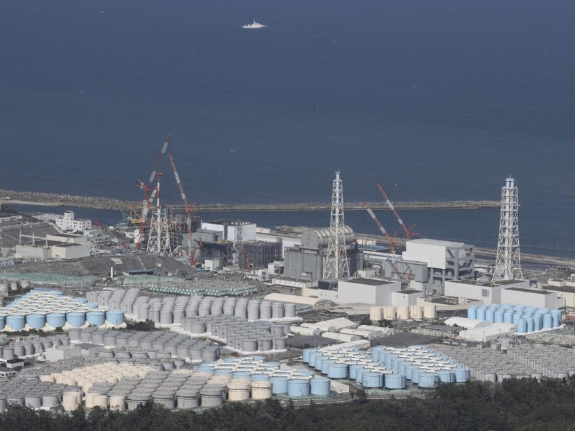 This aerial picture shows storage tanks used for storing treated water at Tepco's crippled Fukushima Daiichi Nuclear Power Plant in Okuma, Fukushima prefecture, on Aug 24, 2023. This aerial picture shows storage tanks used for storing treated water at Tepco's crippled Fukushima Daiichi Nuclear Power Plant in Okuma, Fukushima prefecture, on Aug 24, 2023.