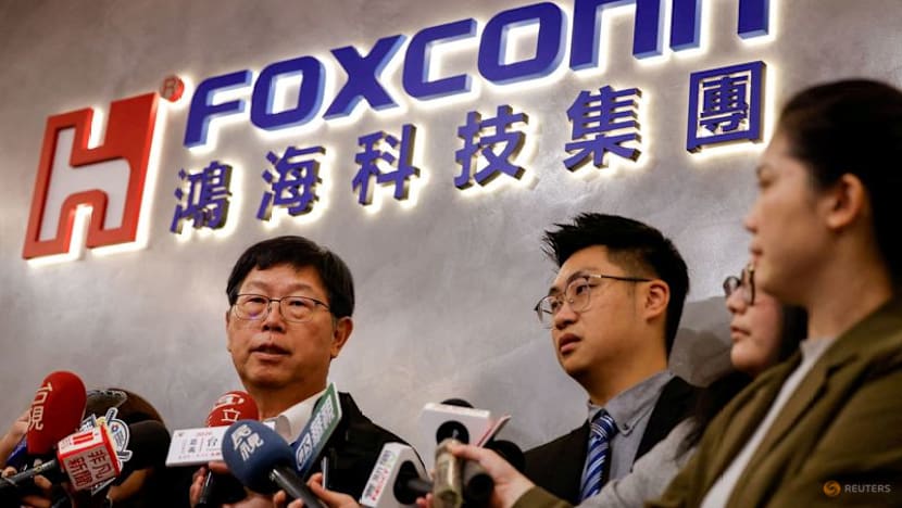 Foxconn first-quarter revenue jumps, company cautions on geopolitics