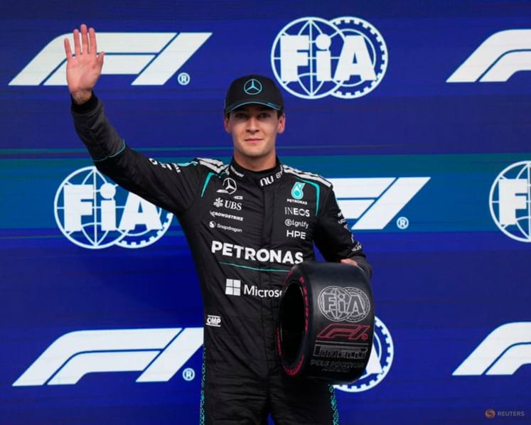 Russell snatches Canada GP pole from Mercedes teammate Antonelli