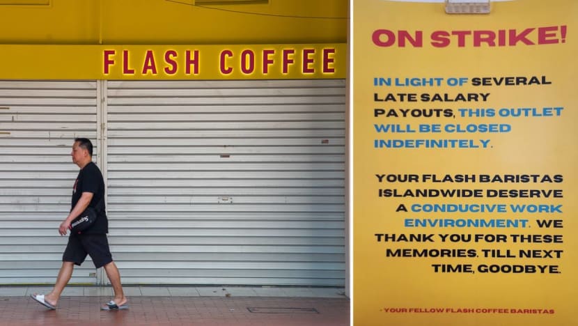 Flash Coffee shuts all 11 Singapore outlets, denies reports that employees are 'on strike' Flash Coffee shuts all 11 Singapore outlets, denies reports that employees are 'on strike'