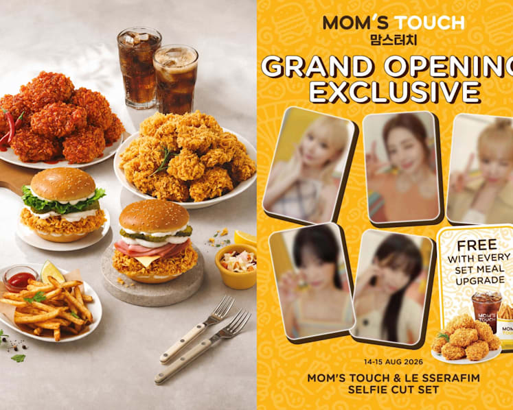 Mom’s Touch reopening on Aug 14 with Singapore-exclusive burgers and Le Sserafim merchandise