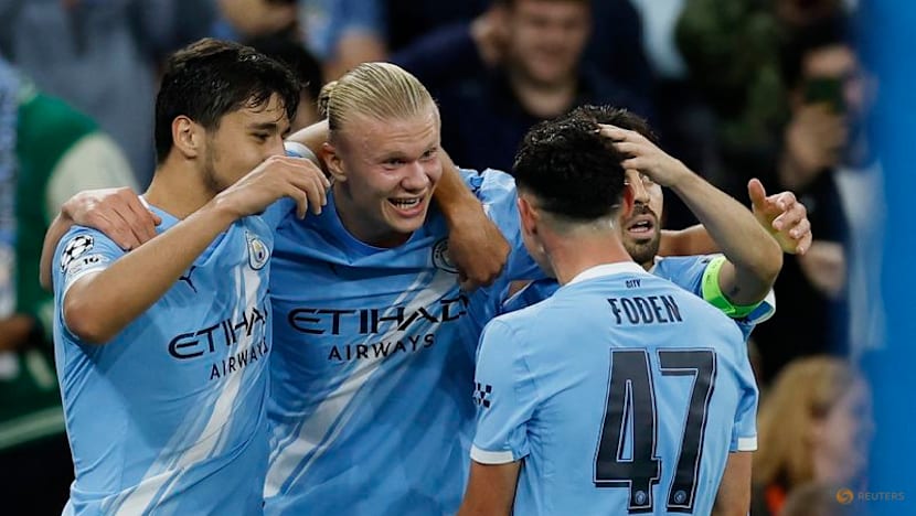 Haaland nets landmark goal as City beat 10-man Napoli in Champions League