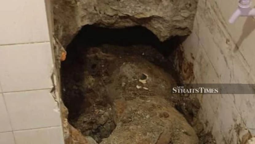M'sian police make arrest, launch manhunt after woman's body found encased in cement M'sian police make arrest, launch manhunt after woman's body found encased in cement