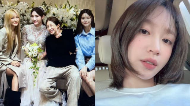 Hani喝喜酒　婚礼穿搭引热议