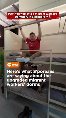 What do you think of the space?  #8dayssg #8dayssgtrending #dorms #roomtour #migrantworkers 