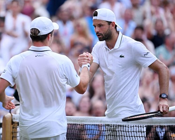 Briton Fery downs Dimitrov in battle of the wildcards