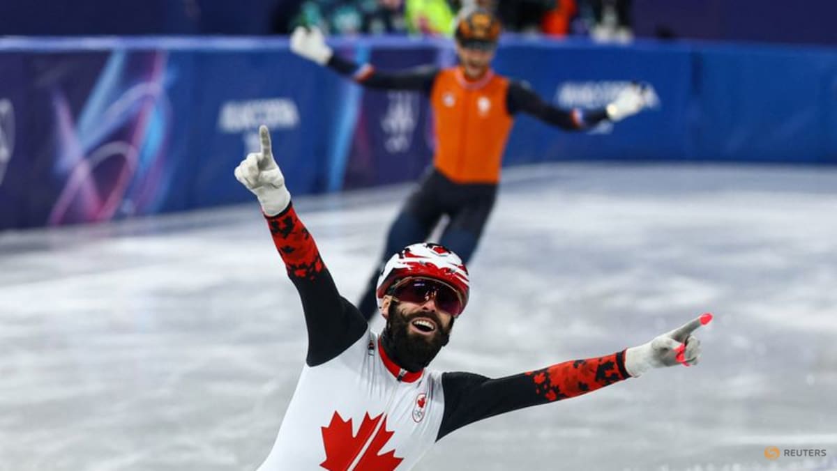 Short track-Canada's Dubois holds off Dutch brothers to win 500 metres