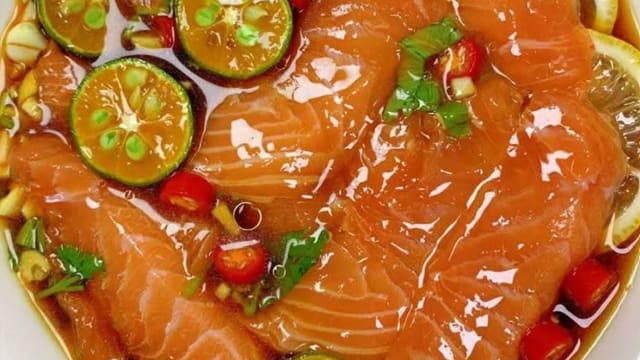 食谱：凉拌三文鱼