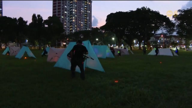 本地兴起新水弹射击游戏 可生物降解子弹有助环保