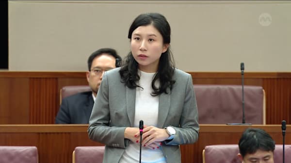 Cassandra Lee seeks a clarification during debate on motion on Pritam Singh