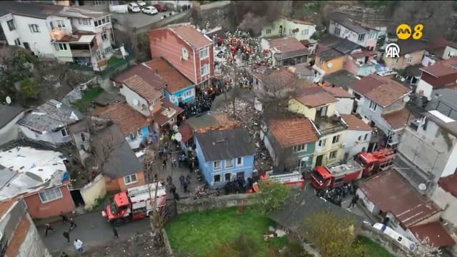 土耳其伊斯坦布尔两栋建筑倒塌 造成一死多伤