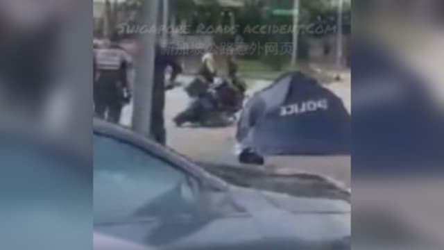 榜鹅大道发生致命车祸 50岁民防人员不幸身亡