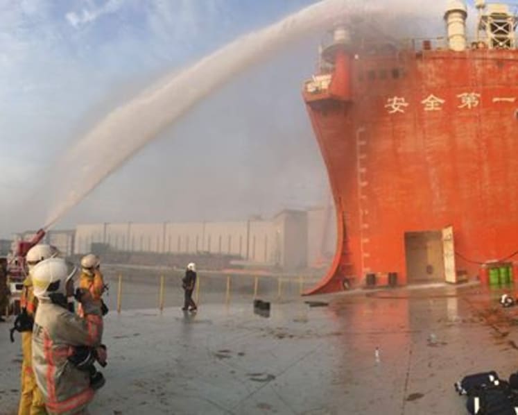 70 SCDF personnel battle 'deep seated fire' at Tuas Boulevard Yard