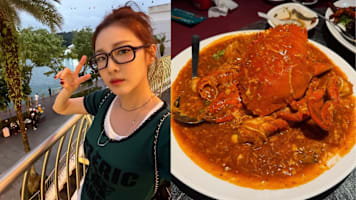 2NE1’s Sandara Park Spotted In Singapore — Here's Where She Went For Chilli Crab, Oysters & More