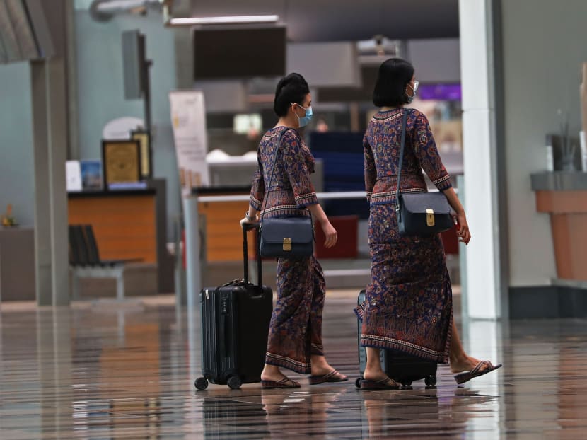 Aircrew serving flights from regions hit by the Omicron variant would be subject to a polymerase chain reaction test on arrival in Singapore and to similar tests after that. Aircrew serving flights from regions hit by the Omicron variant would be subject to a polymerase chain reaction test on arrival in Singapore and to similar tests after that.