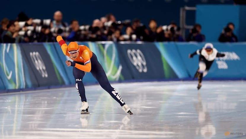 Speed skating-Leerdam wins 1,000m gold in Dutch one-two with Kok at Milano Cortina