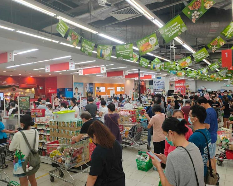 NTUC FairPrice and Sheng Siong urge customers not to panic buy in wake of enhanced Covid-19 restrictions