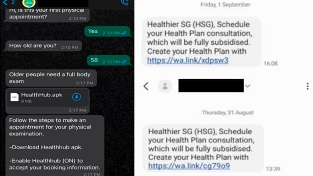 骗徒假冒当局发出健康SG计划简讯骗钱 