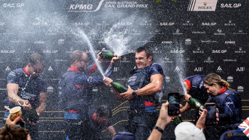 Sailing-Fletcher flags British intent with first SailGP victory