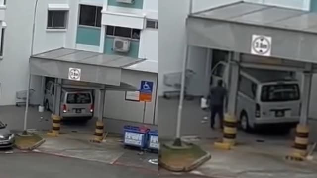 货车卡组屋底层下车点 网民调侃：送货送上门