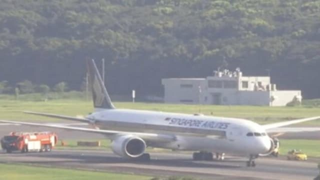 一新航客机降落日本成田机场 左引擎冒烟 