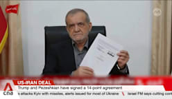 Trump and Iran President Pezeshkian sign deal to end Middle East war