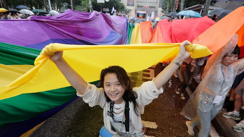 Tens of thousands brave rain at east Asia's largest Pride march in Taiwan