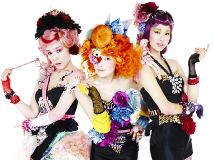 Girls' Generation's TaeTiSeo would probably have made colourful emcees at the MBC Korean Music Wave in Singapore. Photo: SM Entertainment