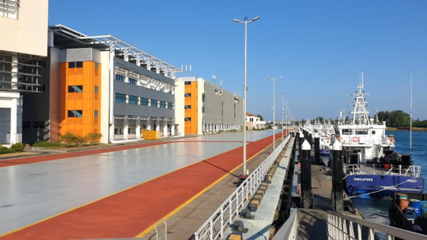 Oil leak from damaged fuel hose at Police Coast Guard's Brani base; no oil slicks observed Oil leak from damaged fuel hose at Police Coast Guard's Brani base; no oil slicks observed