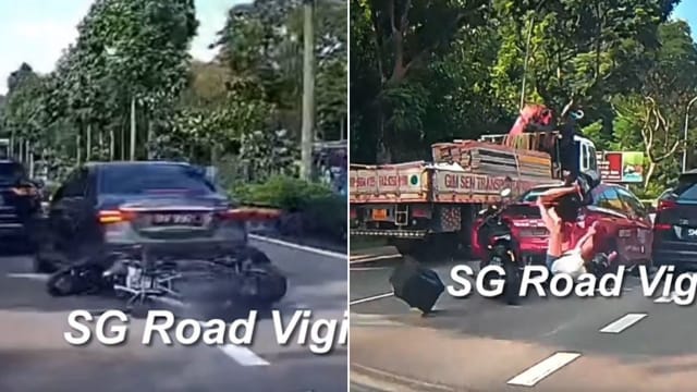 前方车祸后方闪躲不及 SLE车祸三人送院