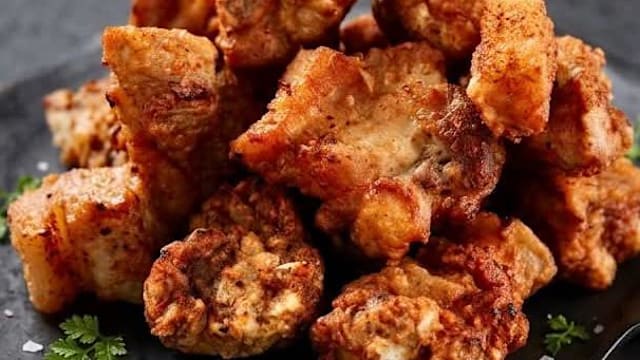 食谱：蒜香炸骨排