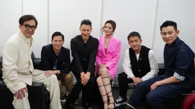 这张合照太狂啦！阿Sa同框5位超大咖男星
