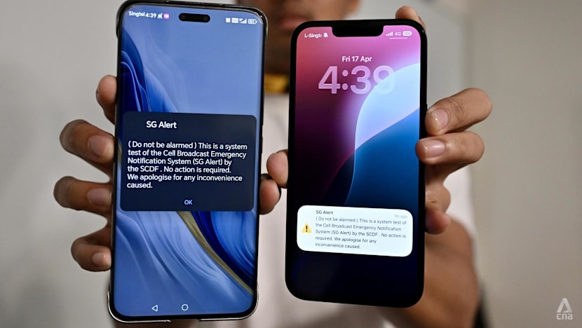 Singapore to roll out mass emergency alerts to mobile phones from May, starting with Singtel users