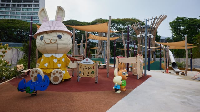 滨海湾花园家庭互动区增设新设施 包容性游乐场今天启用