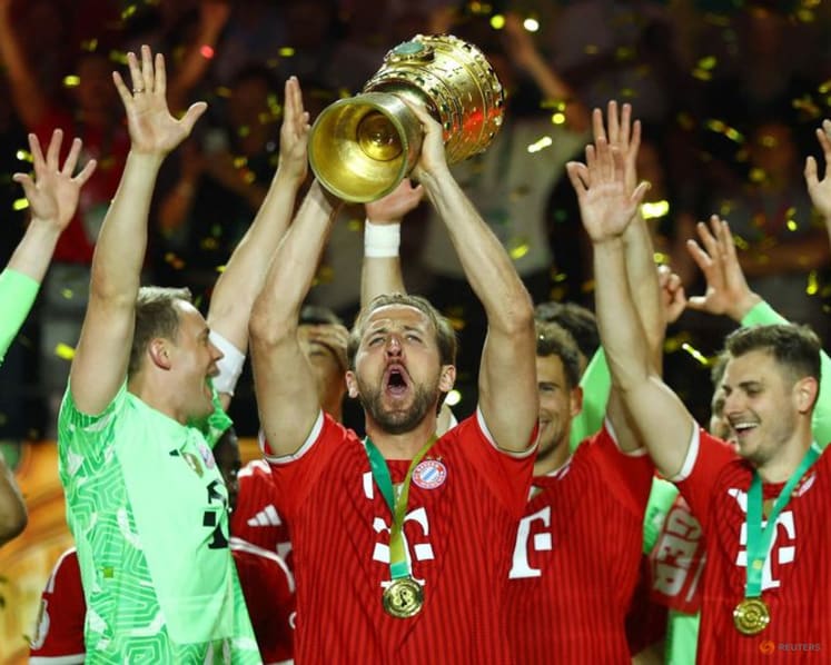 Kane hat-trick hands Bayern German Cup victory and domestic double