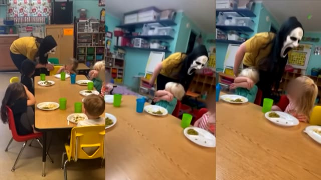 戴恐怖面具吓瘫幼童 美国托儿中心五员工被捕面控