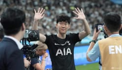 Departing Spurs captain Son in tears on emotional evening