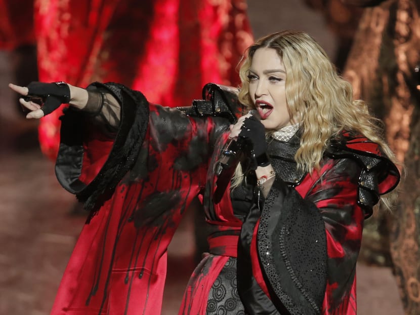 US singer Madonna performs during the Rebel Heart World Tour in Macau, China, Feb 20, 2016. Photo: AP