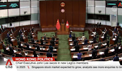 Hong Kong Chief Executive John Lee swears in new LegCo members 
