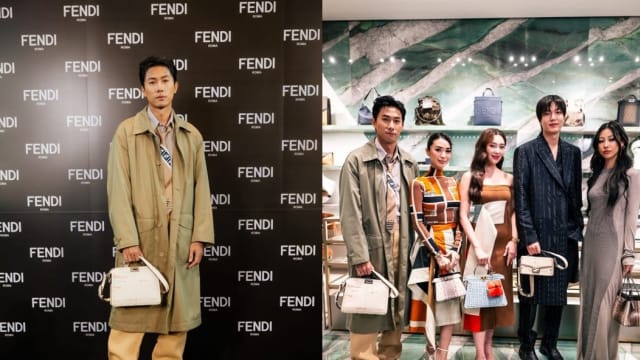 唯一受邀的本地艺人　陈泂江和李敏镐曼谷Fendi开幕相见欢！