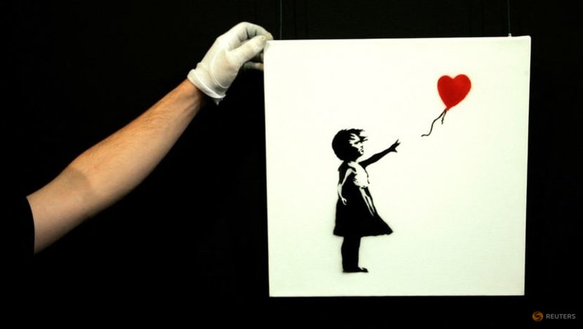 Stolen Banksy Girl with Balloon painting found Stolen Banksy Girl with Balloon painting found