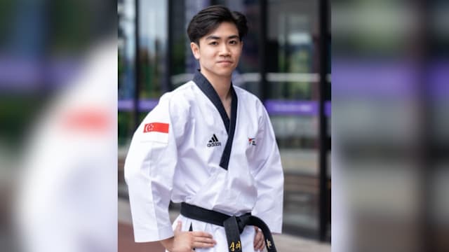 我国跆拳道选手叶宗翰 男子品势第二晋级决赛