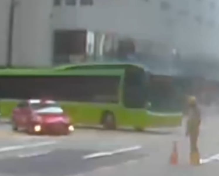Bus runs over construction worker on Anson Road; driver suspended